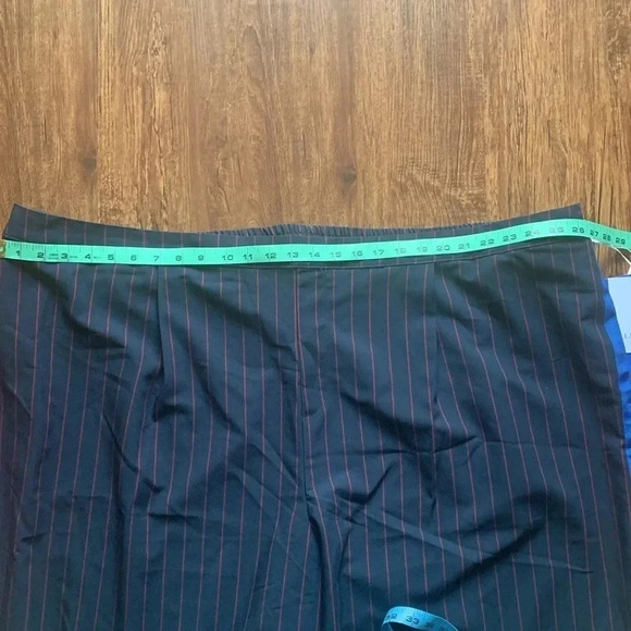 LA LIGNE X TARGET Pant Wide Leg Trousers Side Stripe Navy & Red Size 4X New - Picture 12 of 12